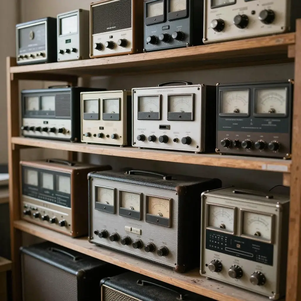 Vintage electronics restoration workshop  